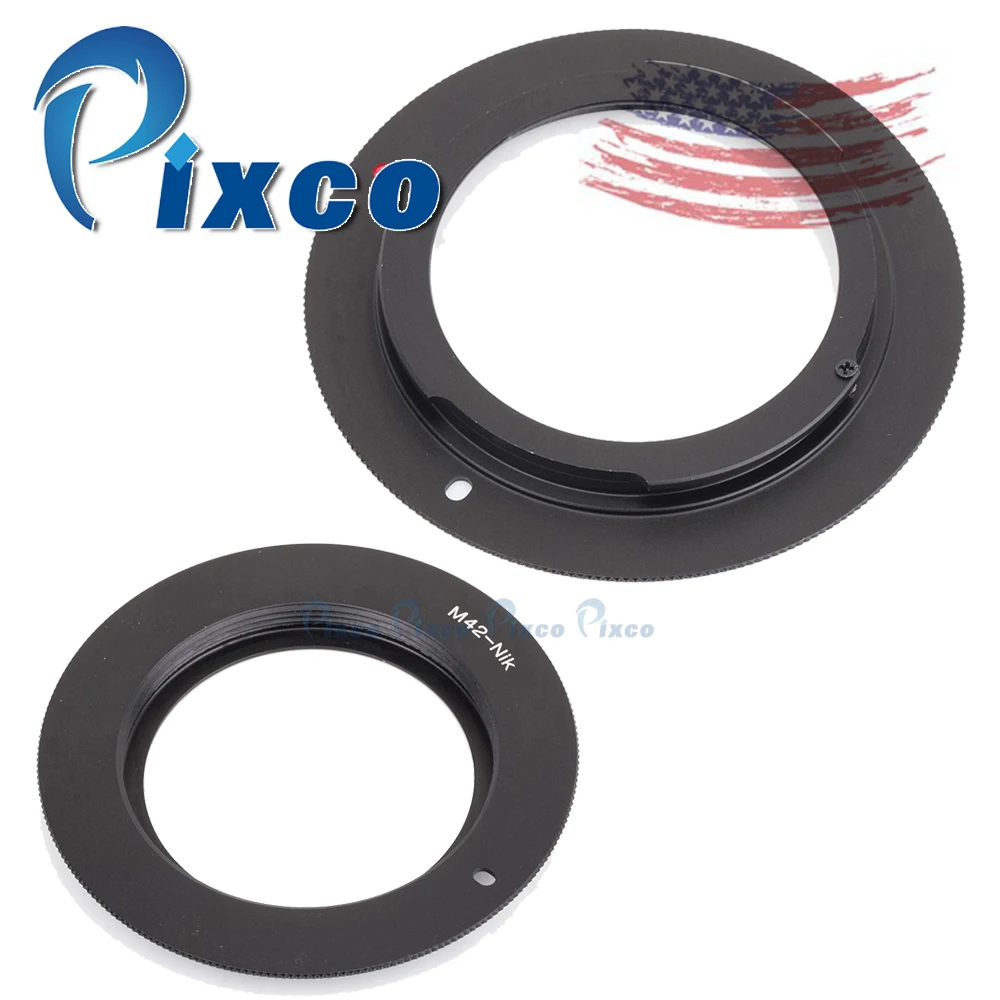

Pixco Mount Adapter Ring Suit For M42 Lens to Nikon Df D5300 D610 D7100 D5200 D600 D3200 D800/D800E D4 D5100 D7000 Camera