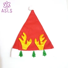 20 шт./лот горячая Распродажа модные милые рога Рождественская шляпа простая Классическая Рождественская Шляпа Унисекс фестиваль шляпа