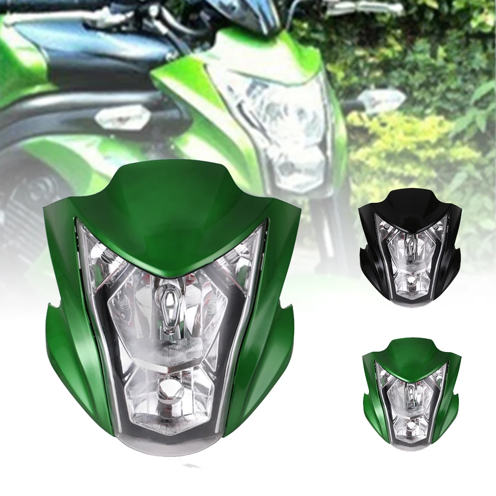 Green Black Motorcycle Headlight Assembly Headlamp Light House Fit For