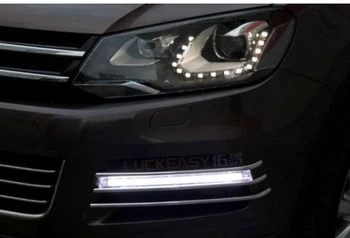 

LED daytime running light DRL Fog Grille cover for VW Touareg 2011 2012 2013