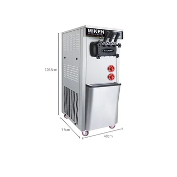 

Commercial street, cold drink shop professional ice cream machine / soft ice cream machine minimum investment