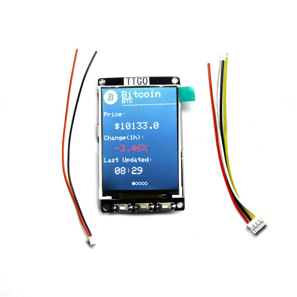 TTGO New BTC Ticker ESP32 for Arduino Source Bitcoin Price