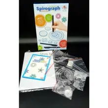 Спирограф набор игрушек для рисования с 3 ручками для рисования спиральные конструкции Блокировка шестерни и колеса, креативный рисунок для взрослых и детей