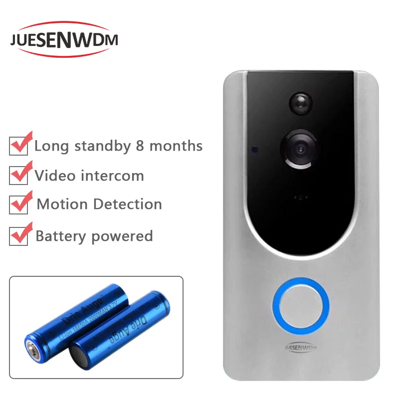 Battery doorbell  camera Wifi  HD Wireless IP Camera Wi-fi Night Vision Camera 1.3MP IP Network Camera 720P CCTV 
