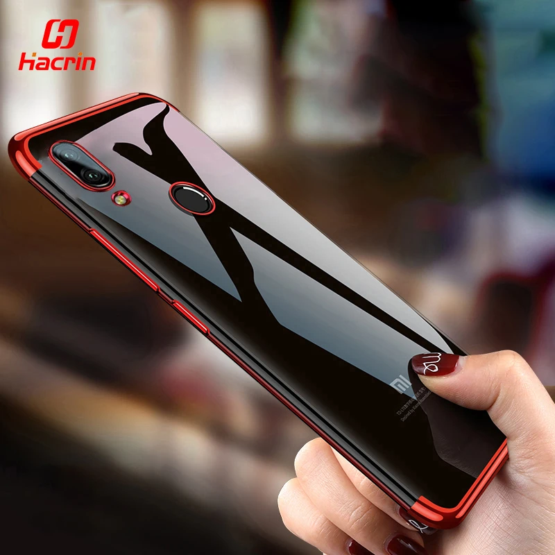 

Hacrin Phone Case for Meizu Note 9 Case Clear Transparent Bumper TPU Silicone Shockproof Plating Case for Meizu Note 9 Case