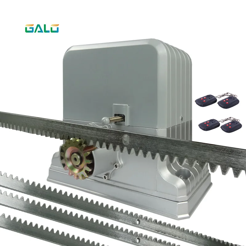

Full kit 1800KG rolling Sliding Gate Opener with 7m racks photocell alarm light GSM gate controller wireless keypad Optional