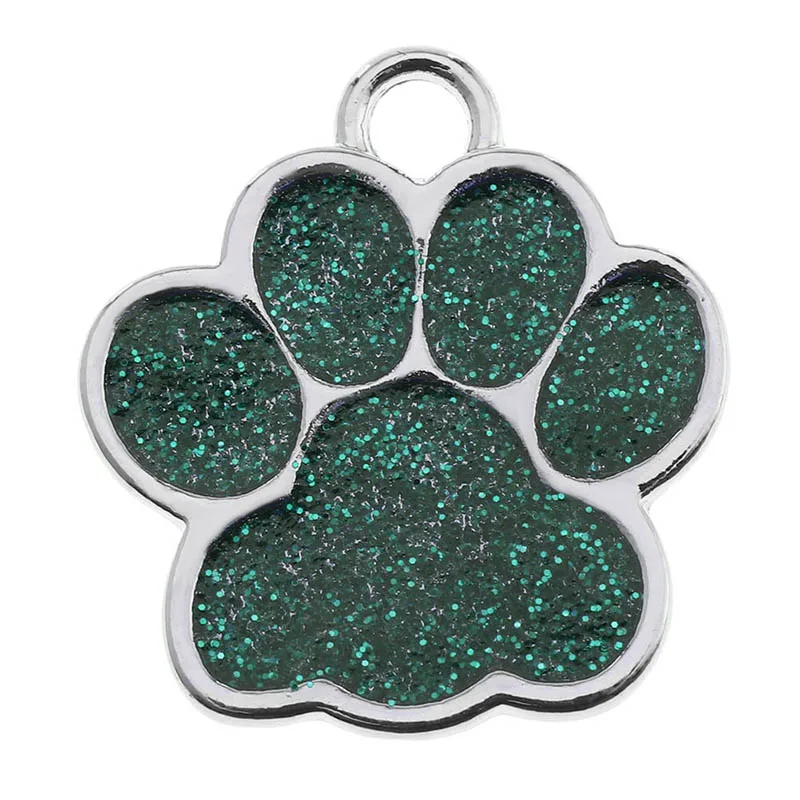 0003GR Прямая Paw Форма собака ID жетон с гравировкой для собак кличка теги Pet Воротник Подвеска выгравированное имя и номер телефона - Цвет: 0003GR