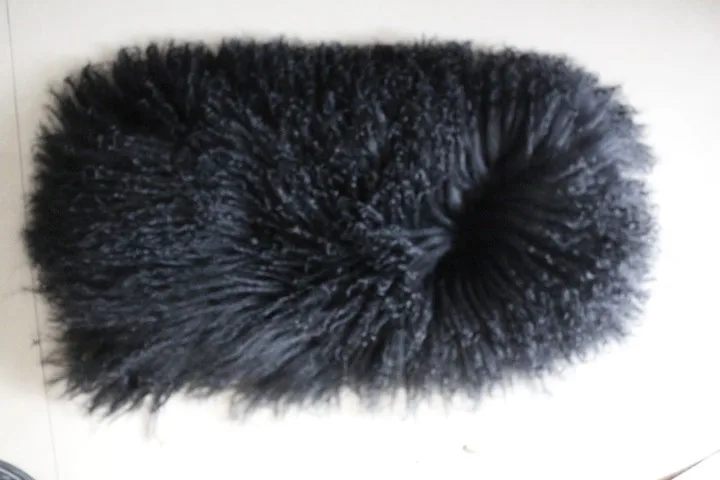 Mongolian lamb fur boot cover  real sheep fur boot topper tibetan long hair sheep fur leg warmer (8)