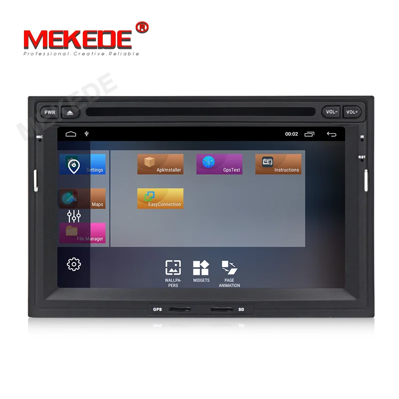 Discount 1024x600 2G RAM+32G Car Multimedia player 2 din Auto DVD android 9.1 For PEUGEOT/Partner 3008 5008 Quad Core Radio FM GPS BT 2