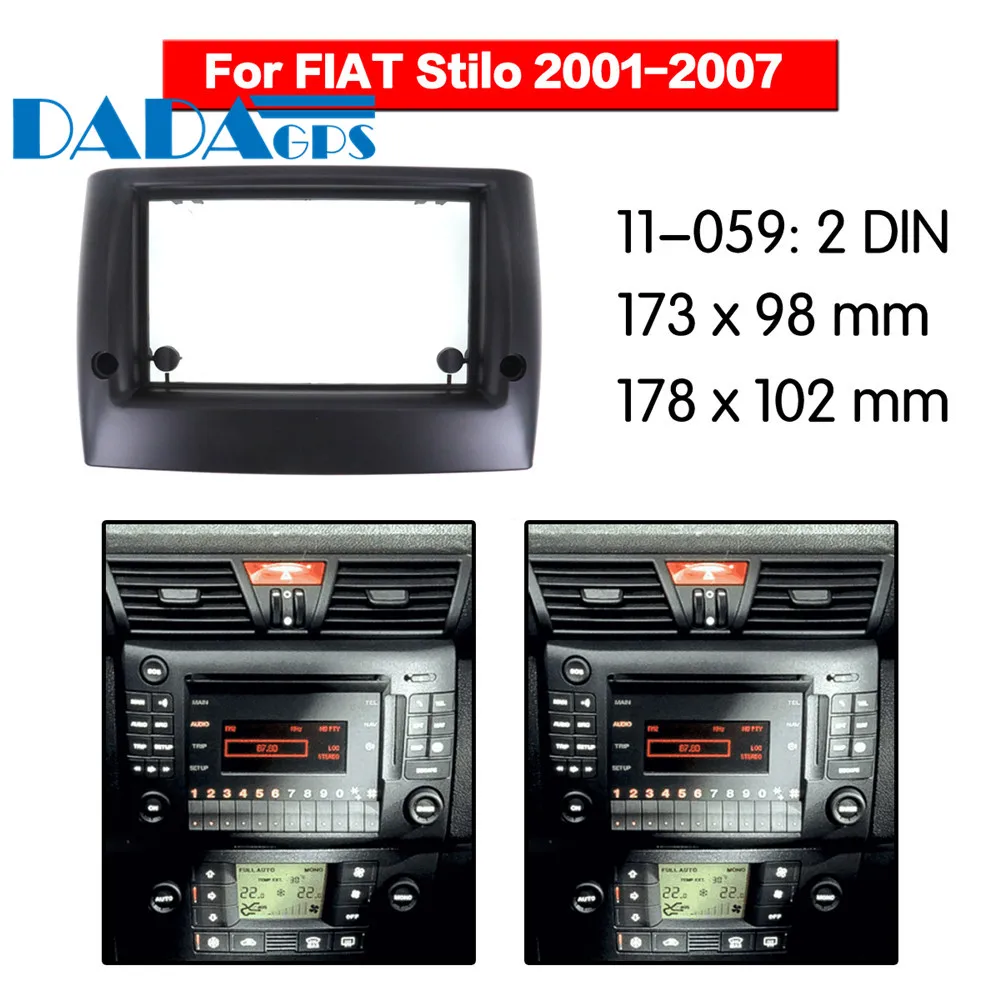 

11-059 Car DVD/CD for FIAT Stilo 2001-2007 Radio Stereo Fascia Panel Frame Adaptor Fitting Kit 2 Din