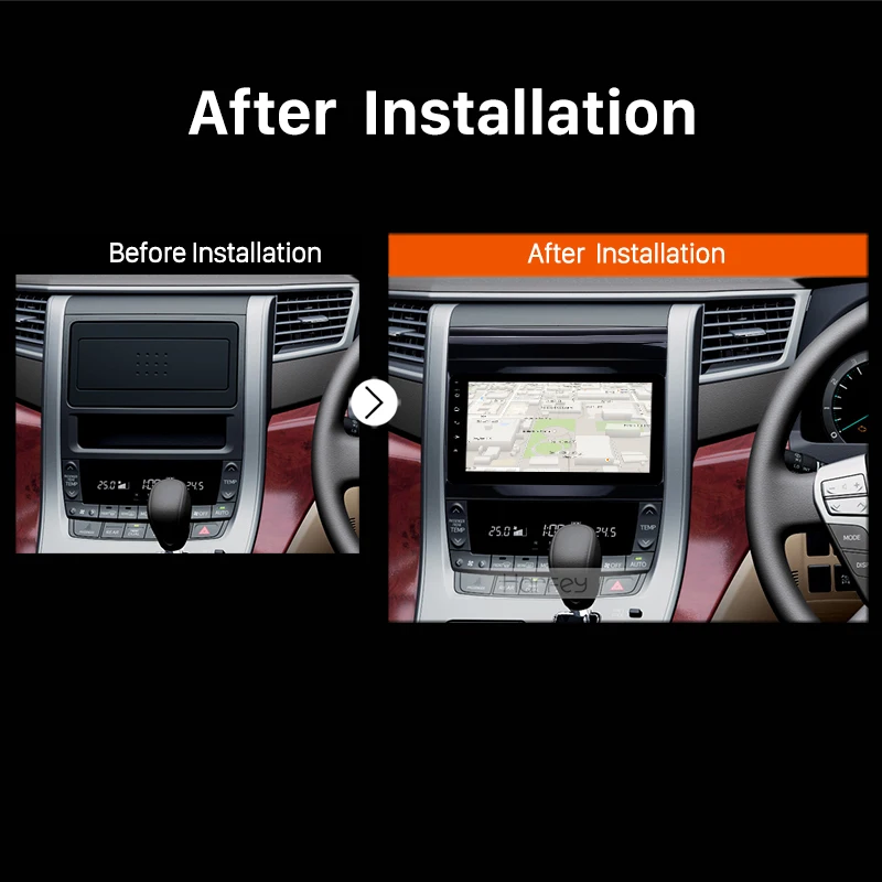 Flash Deal Harfey 2Din Android 8.1 For Toyota Vellfire ANH20 Ford Focus Exi AT 2004-2011 Multimedia radio player GPS NAVIGATION 5