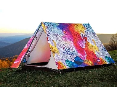 3-4 Person All Pattern Double Layer Camping Tent Hiking Music Festival