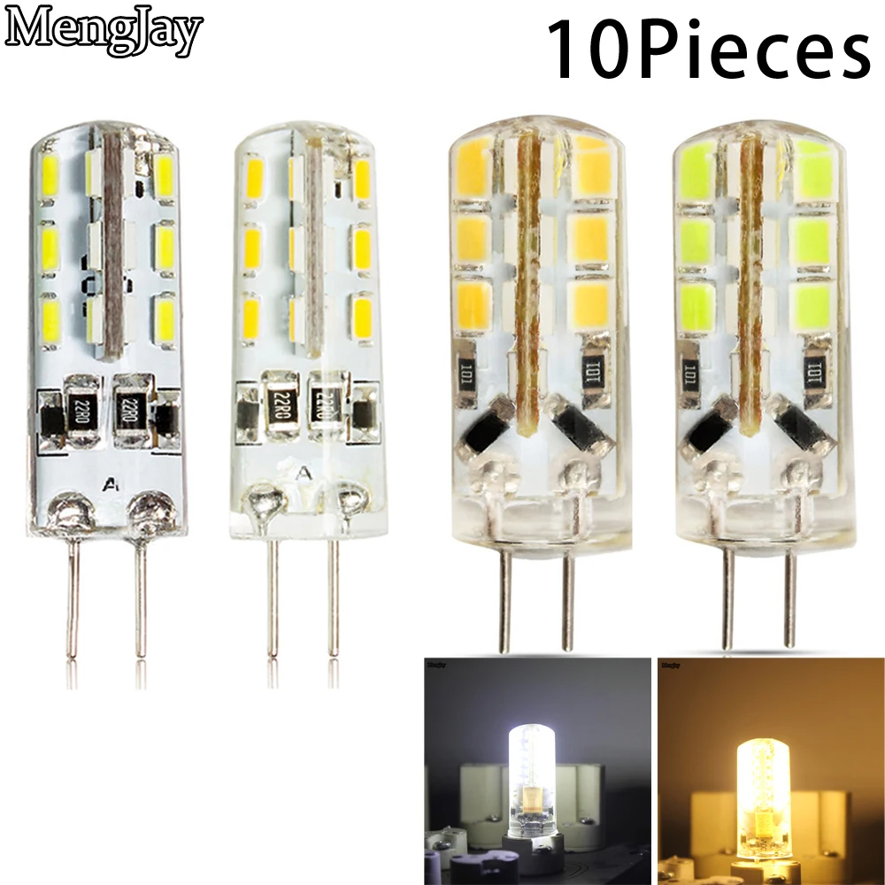 10 шт. 3W 5W 6W 8W SMD 2835 G4 светодиодный светильник 220V силиконовые лампы 24/48/64 светодиодный s Заменить 25 Вт, 35 Вт, 45 Вт 55 Вт галогенная лампа светильник люстра