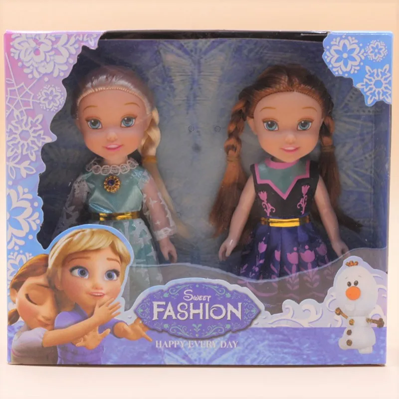 anna and elsa mini dolls