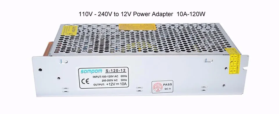 MeeToo Светодиодный источник питания AC100-240V к DC12V импульсный трансформатор в 1A 2A 3A 5A 8A 10A 15A 20A 30A адаптер питания для светодиодной ленты