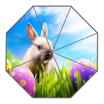 

New Arrive Custom Cute rabbit Umbrellas Creative Design High Quality Foldable Rain Umbrella