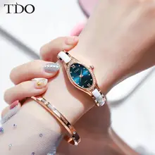 TDO женские модные синие женские кварцевые часы кожа/Миланская сетка высококачественный ремешок для часов Элегантные водонепроницаемые наручные часы подарок для жены