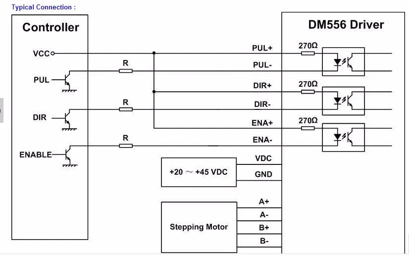 JMC CNC одноосный комплект, 2DM542 Драйвер шагового двигателя 4.2A 24-48 V 256 Sub заменить M542, 2M542 шаговый Драйвер 312z/в шаговый двигатель