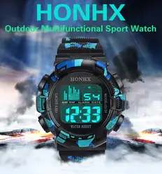 Для мужчин цифровые светодиодный спортивные наручные часы военные Дата Стоп Часы Будильник Водонепроницаемый браслет Relogio Masculino Dropship F510