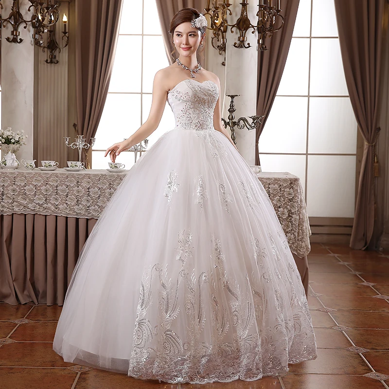 Лидер продаж Бисер Новинка Sweetange корейский стиль милое белое платье принцессы с модным кружевом свадебное платье Романтический индивидуальный заказ T305