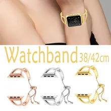 Новейший модный ремешок для наручных часов цвета Серебро/розовое золото/золото силиконовый ремешок для Apple Watch Band Bracelet Series 3/2/1 44/38 мм Женский