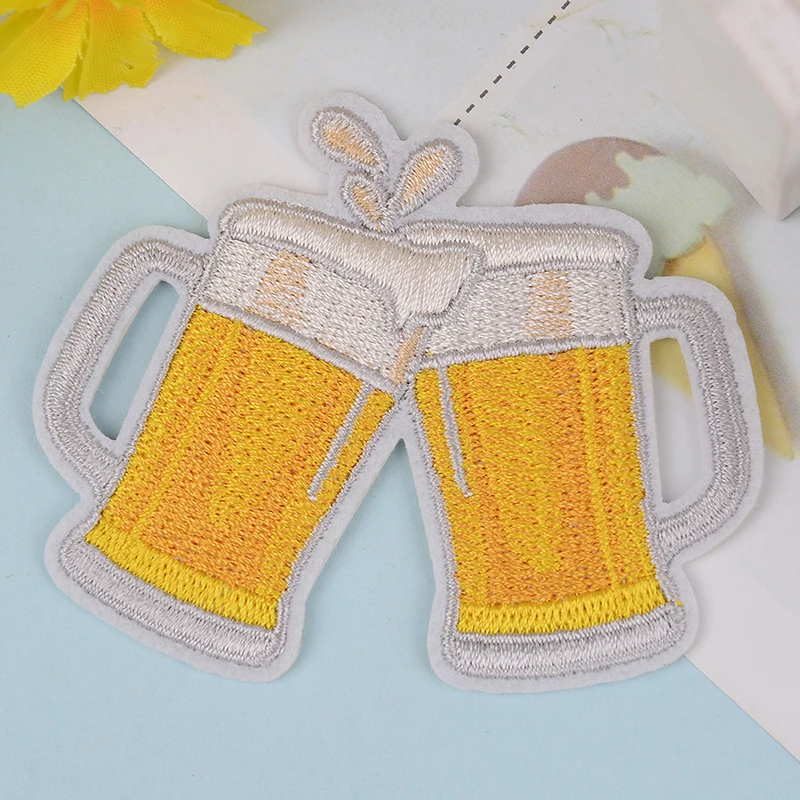 Diy Вышивка пиво значок утюжок на патчи для одежды наклейки ткань|Заплатки| |