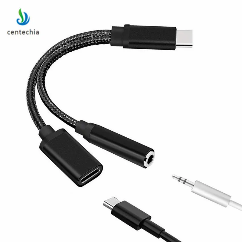 Прямая поставка 1 шт. аудиокабель USB типа C на 2 в с разъемом 3 5 мм для наушников