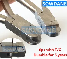 2 Pcs Set Dental Orthodontic Torquing Torque Plier Instrument Tool with TC inset dental orthodontic weingart utility pliers easyinsmile weingart plier tc half gold max dia 0 7mm 0 019x0 025 premium quality