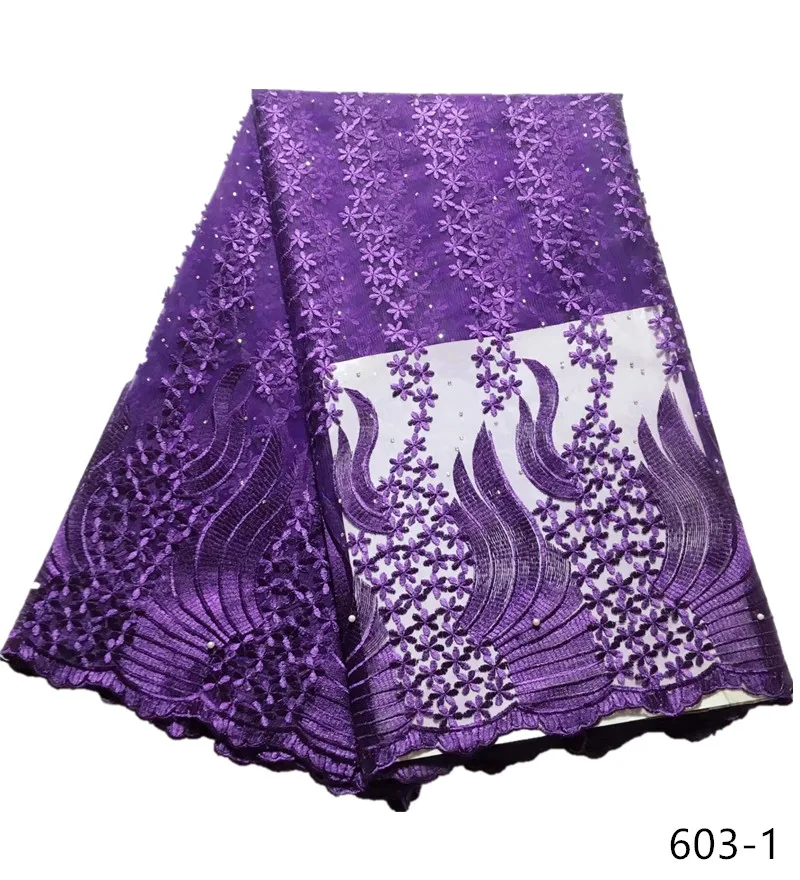 

nigerian lace fabrics for wedding African French Tulle Lace fabric 2019 high quality embroidery african net lace 5yards 603