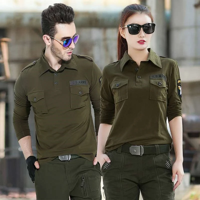 

Outdoor Hunting Hiking Tactical Shirt Women Men Army Camping Trekking Fishing Shirt Couple Camouflage Full Sleeve Sports Shirts
