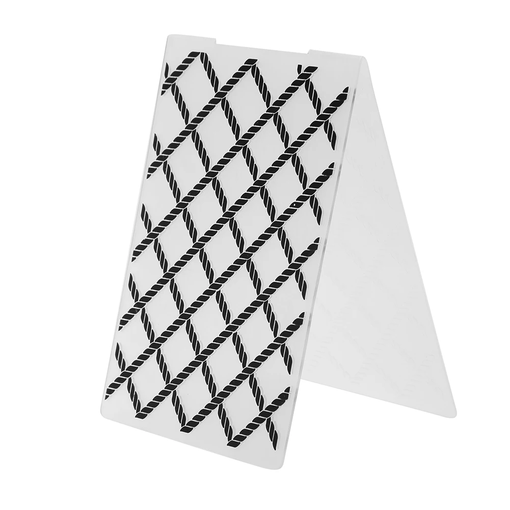 

1pc Lattice pattern Plastic Embossing Folder For for DIY Scrapbooking Stamp/photo Album Decorative Stamp for Making Postcard