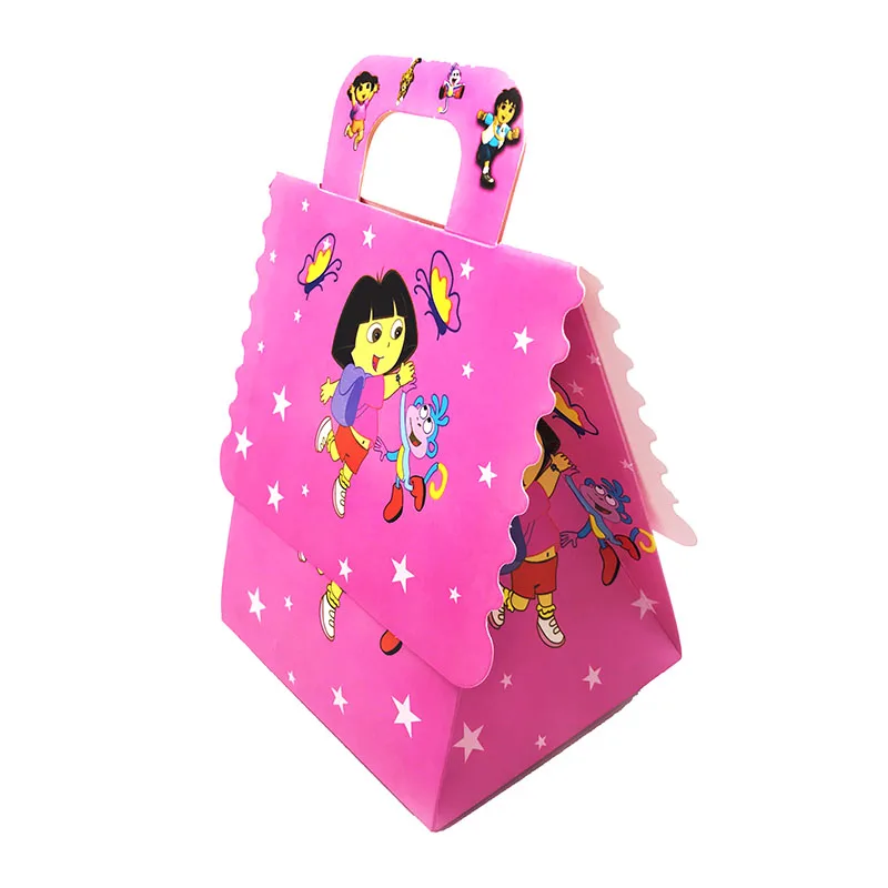 12pcs/pack Dora the Explorer theme candy boxes gift birthday party decorations | Дом и сад