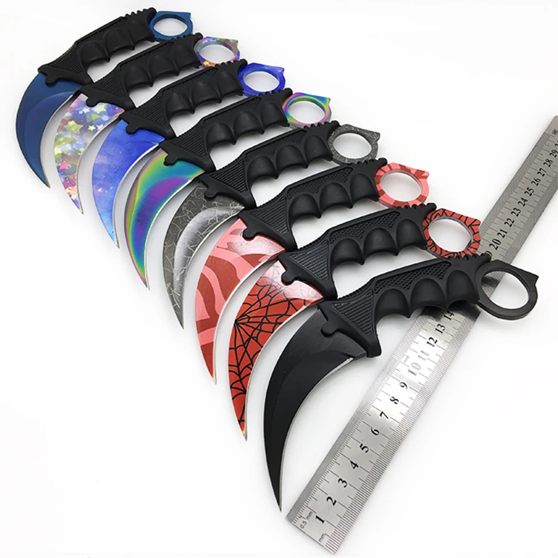 Karambit cs go ثابت نصل السكين أبدا تتلاشى كاونتر سترايك القتال مخلب السكاكين بقاء التخييم edc أدوات تأثيري Karambit cs go ثابت نصل السكين أبدا تتلاشى كاونتر سترايك القتال مخلب السكاكين بقاء التخييم edc أدوات تأثيري