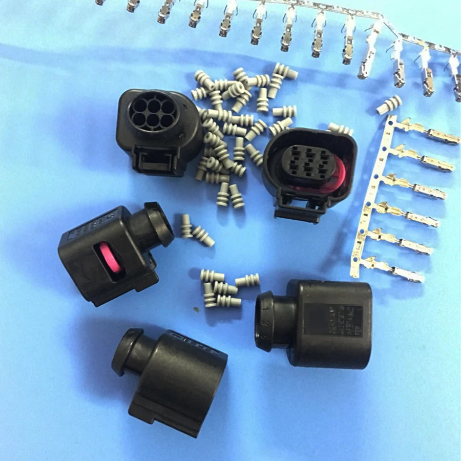 

5pcs/lot 6 Female Waterproof Oxygen Sensor Connector 1928404669 Throttle Plug for AUDI 4H0973713