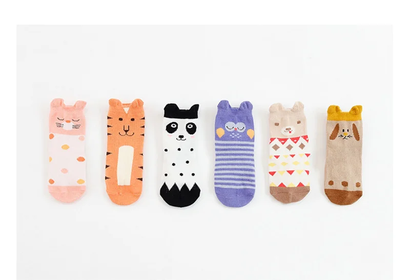 Cute Animal Infant Baby Socks Cartoon Anti-Slip Floor Socks Boys Girls Warm Toddler Socks Spring Autumn 0-4 Y Baby Boys Clothing (10)