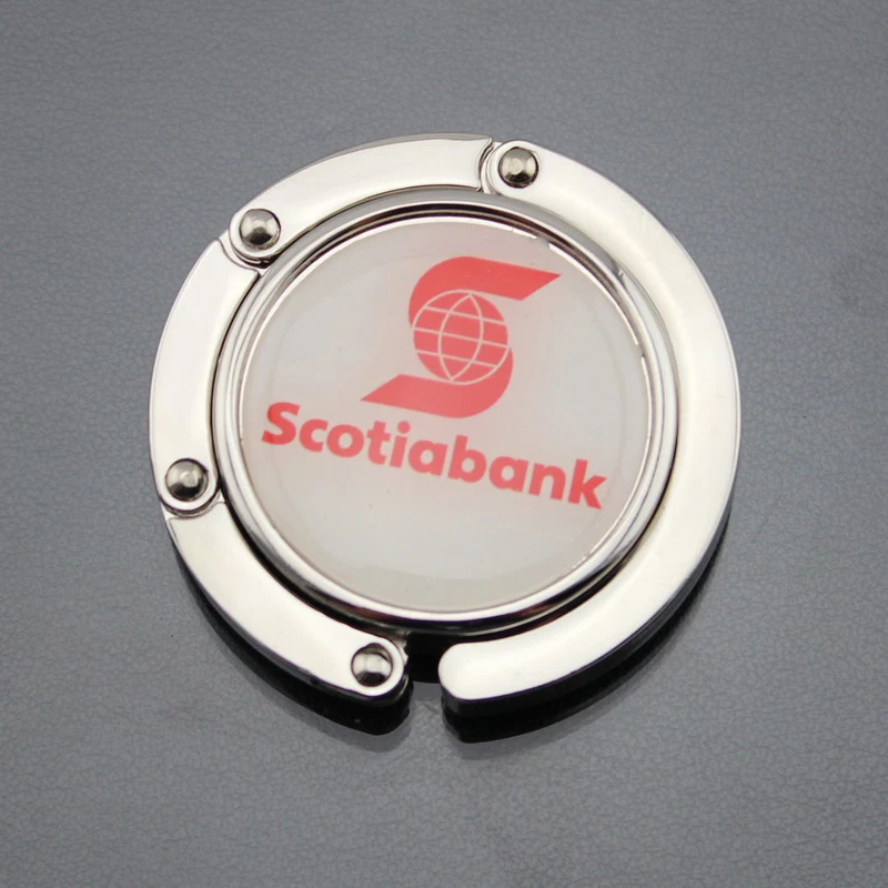 Promotional Purse Hook Custom Logo Women's HandBag Holder Folding Purse