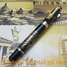 JINHAO K600 гравировка Дракон и клипса с драконом перьевая ручка металлическая подарочная ручка чернильная ручка