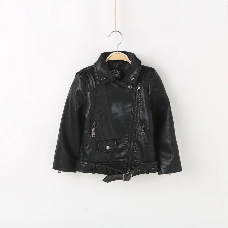 infant faux leather jacket