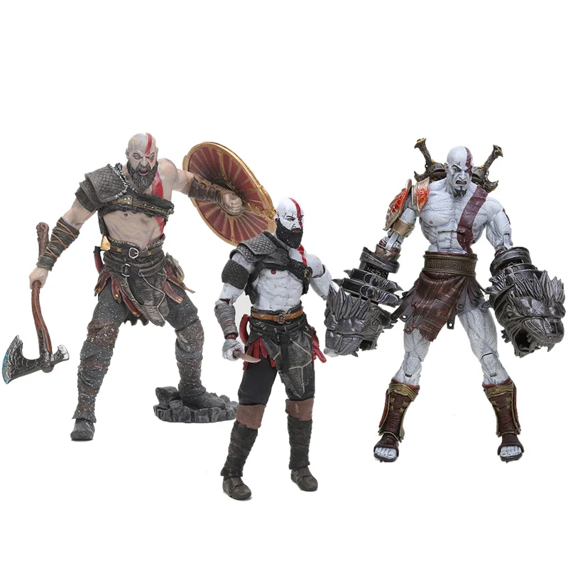 18 см Бог войны 3 призрак Спарты Ultimate Kratos ПВХ фигурка Kratos Коллекция игрушки куклы очки-детский подарок на Рождество