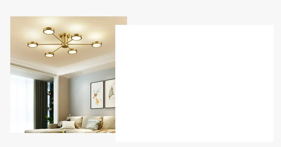Lampara techo Nordic Modern Copper LED Ceiling Lamp Designer Living Room Decoration Hanglamp Study Bedroom Hanging Lights