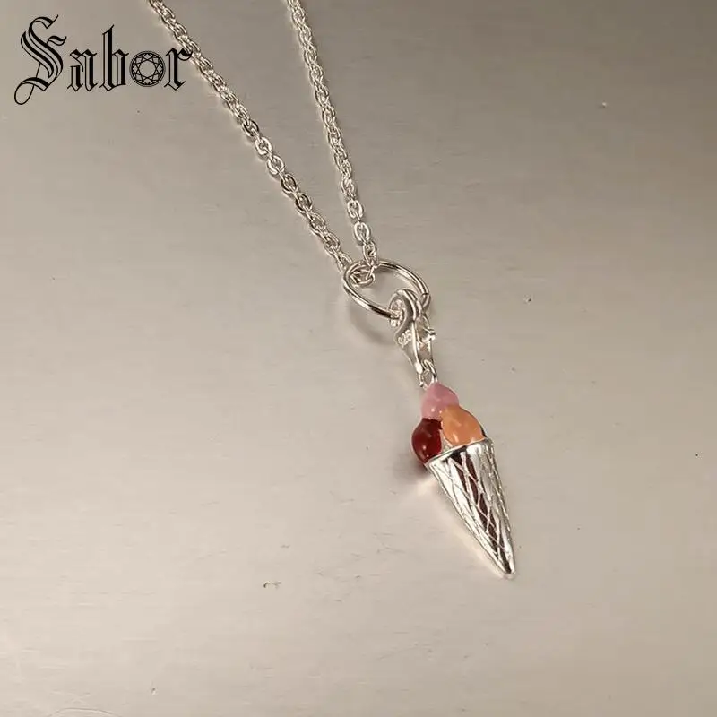 Модный серебряный цвет четыре цвета мороженого Diy амулеты подходят браслеты и