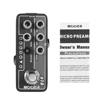 

MOOER MICRO PREAMP Series 010 Two Stone Modern Classic Digital Preamp Preamplifier Guitar Effect Pedal True Bypass