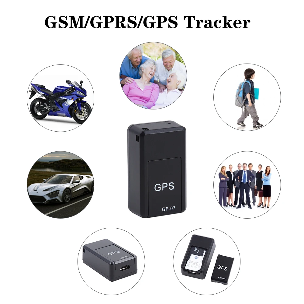 Мини Портативный GSM/GPRS трекер GF07 gps устройство слежения Спутниковое позиционирование против кражи для автомобиля мотоцикла автомобиля человека