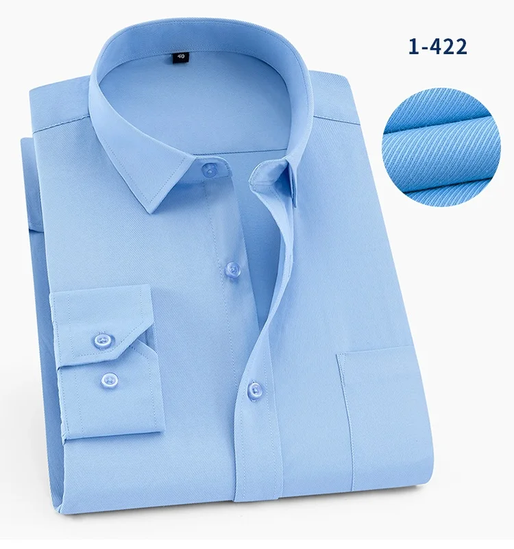 Большой размер 11XL 12XL 13XL 14XL Мужская рубашка с длинными рукавами и вертикальным отворотом, бизнес, бизнес, 13 цветов, профессиональная официальная рубашка