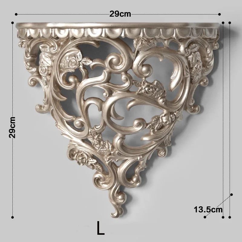 Креативные настенные объемные полки из смолы в европейском стиле, перегородки для гостиной, настенные украшения - Цвет: L1