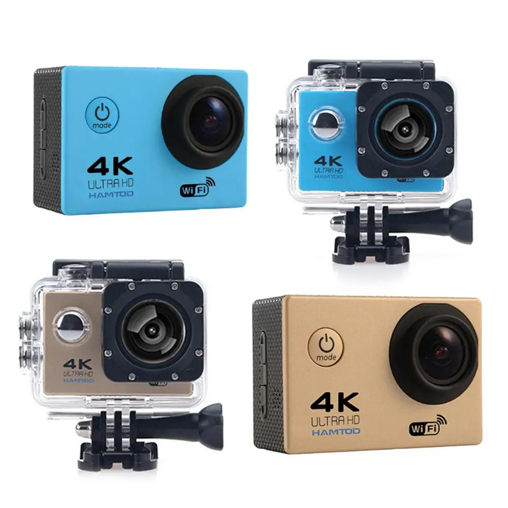 

HAMTOD H9A 2.0 Inch LCD Screen HD 4K WiFi Motion Camera 120 Degree Wide Angle Lens With Waterproof Case