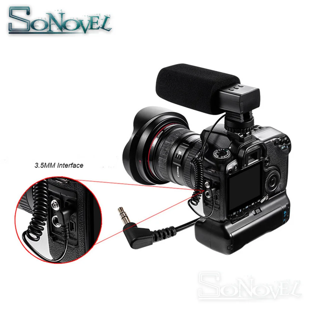 Профессиональная DSLR Камера стерео микрофон для цифровой однообъективной зеркальной камеры Canon EOS R M2 M3 M5 M6 M50 800D 760D 750D 200D 77D 80D 5Ds R 7D 6D 5D Mark IV