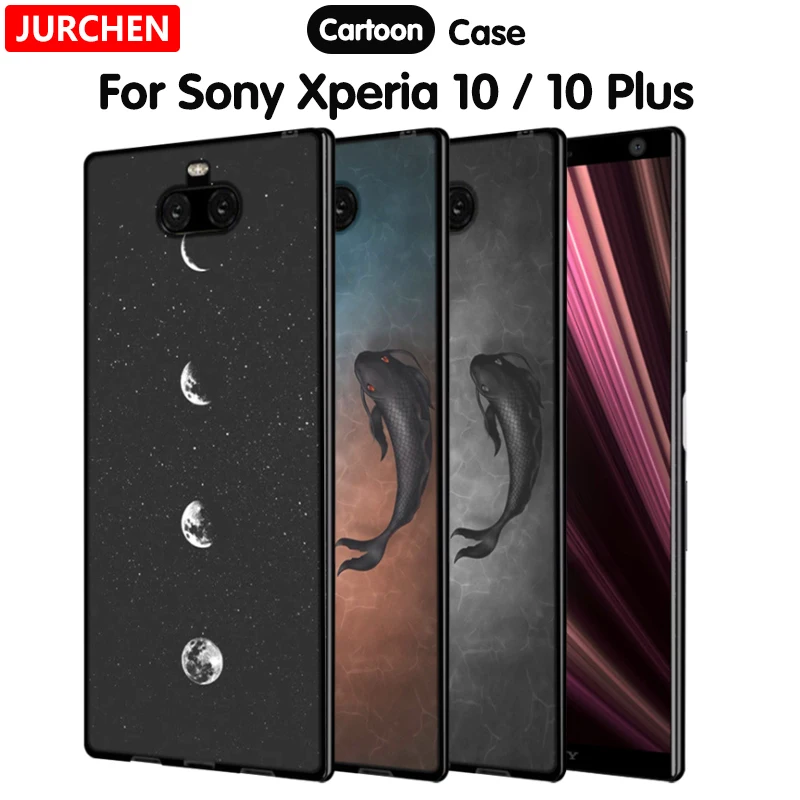 Чехол JURCHEN для sony Xperia 10/10 Plus, силиконовый чехол с мультяшными рисунками, мягкий чехол из ТПУ для sony 10, чехол для sony 10 Plus, чехол для телефона