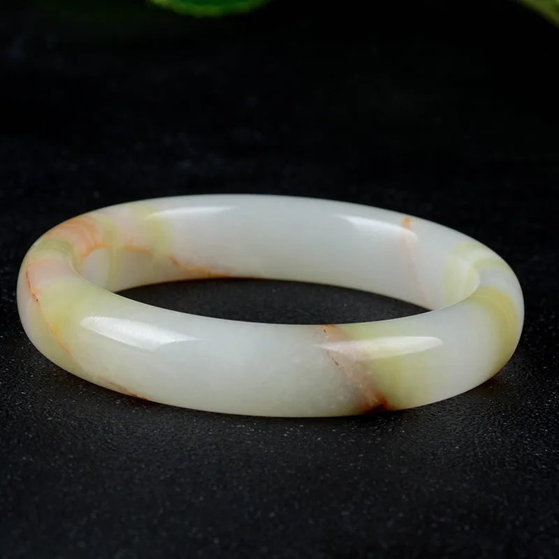 Женский браслет из натурального камня с узкими краями|jade bangle|bangles fashionfashion bangle |