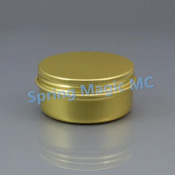 

50g Gold Aluminum Cream Jar with Screw Lid,50ml Metal Eye Cream case,Cosmetic container,Aluminum Bottles,Cosmetic packaging